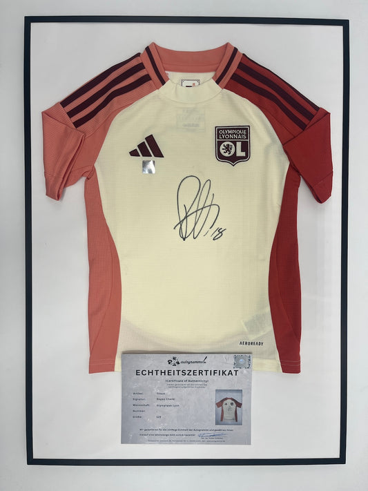 Olympique Lyon Trikot Rayan Cherki signiert im Rahmen COA Adidas Fußball 128