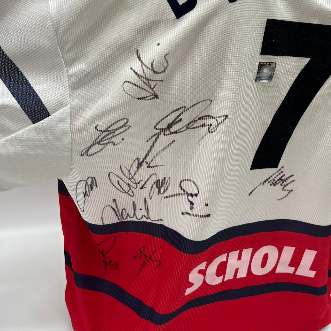 Bayern München Trikot 1998/1999/2000 Teamsigniert Bundesliga weiß COA Adidas XL