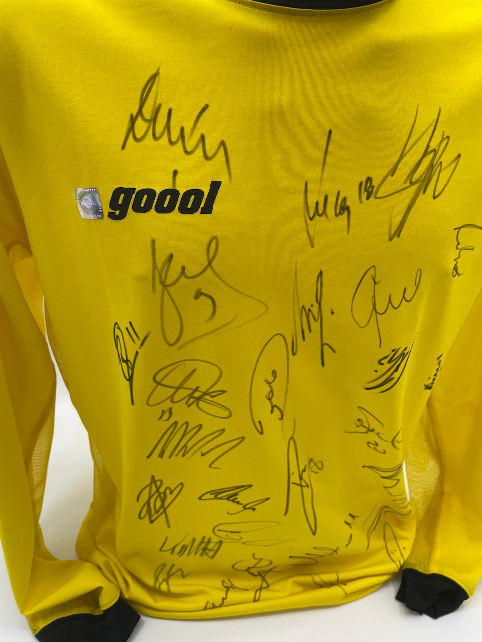 BVB goool Langarmshirt 2003/2004 Teamsigniert Borussia Dortmund COA Neu goool M