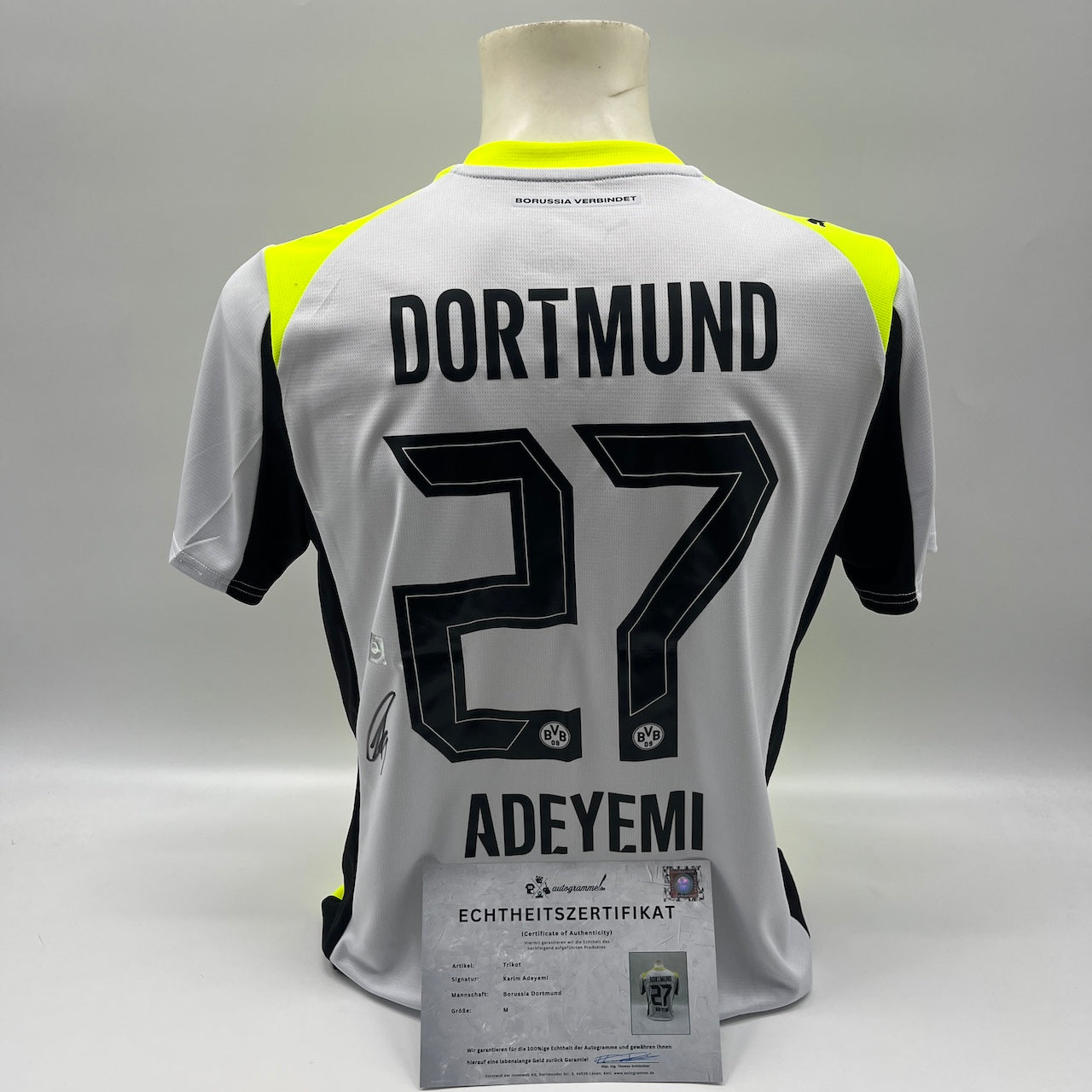 Borussia Dortmund Trikot Karim Adeyemi signiert BVB Puma COA M