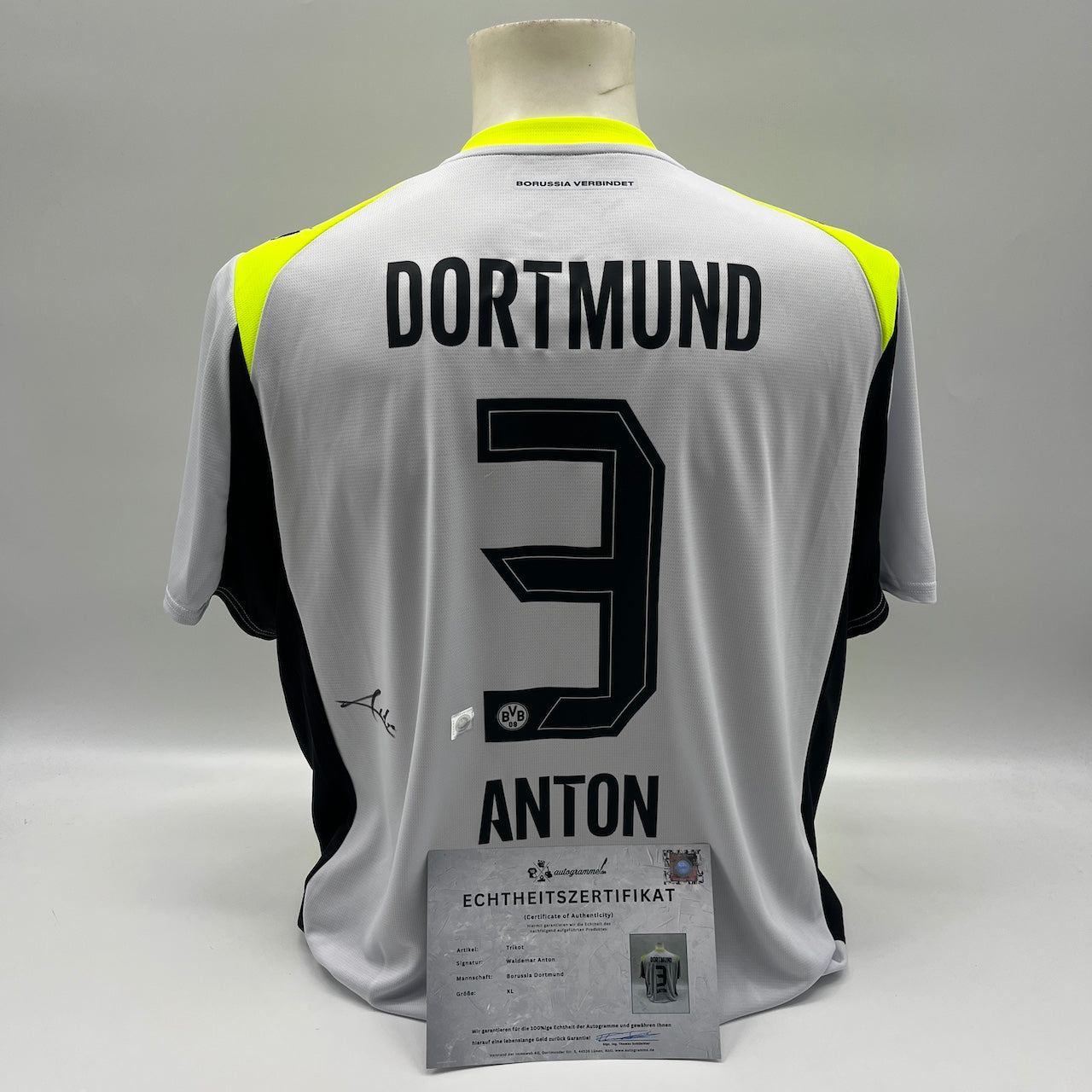 Borussia Dortmund Trikot Waldemar Anton signiert BVB Puma COA XL