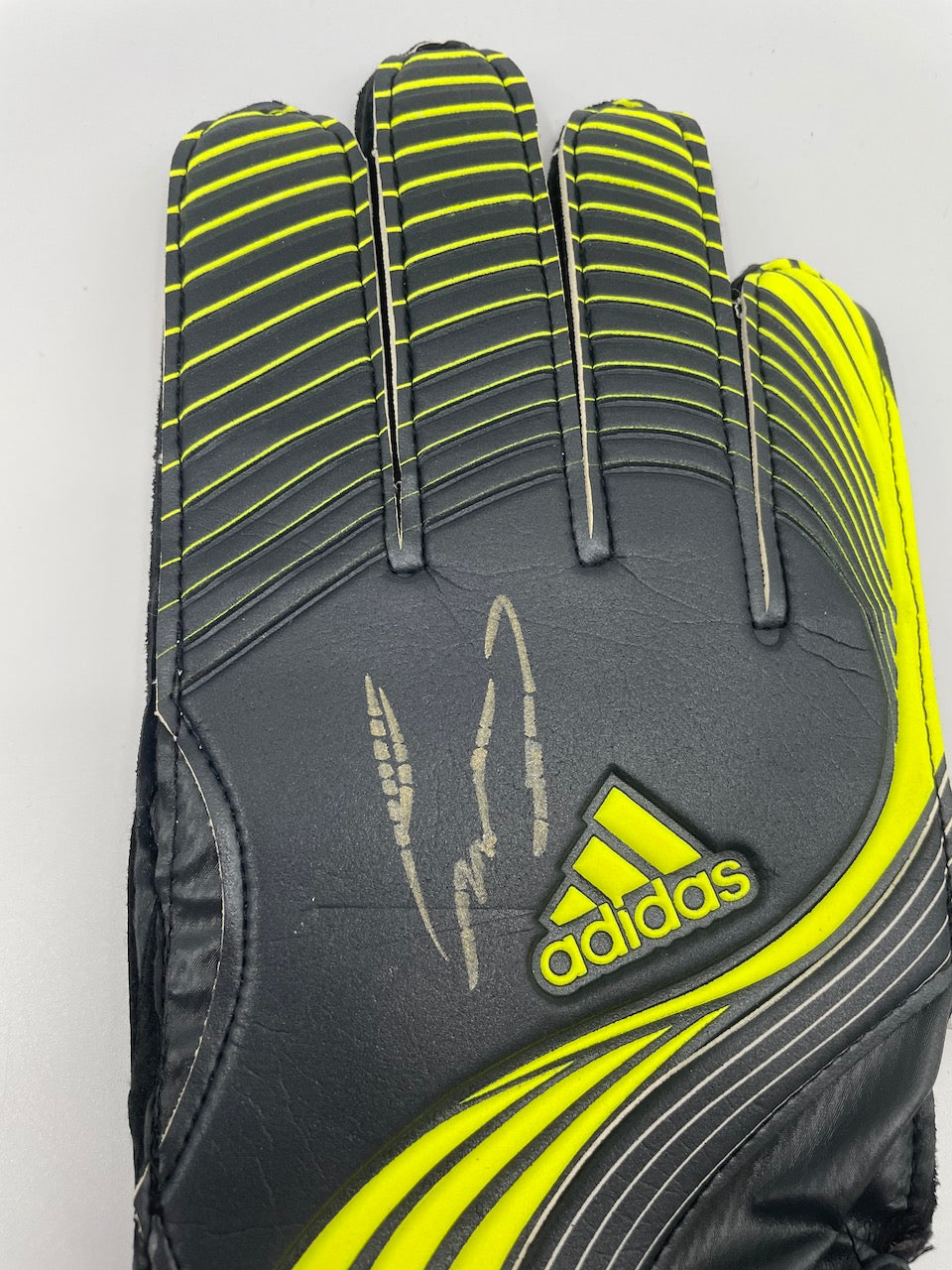 Goalkeeper glove Niklas Lomb signed autograph Bayer Leverkusen Coa
