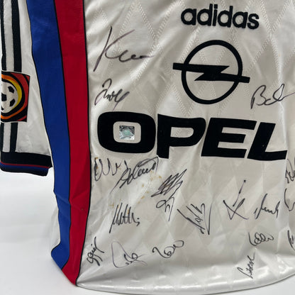 Bayern München Trikot 1996/1997/1998 Teamsigniert Bundesliga COA Adidas neu XL