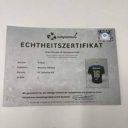 Schalke 04 Trikot Moussa Ndiaye signiert S04 Bundesliga Fußball Adidas Neu L