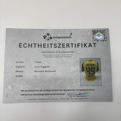 Borussia Dortmund Trikot Luca Reggiani signiert BVB Puma L