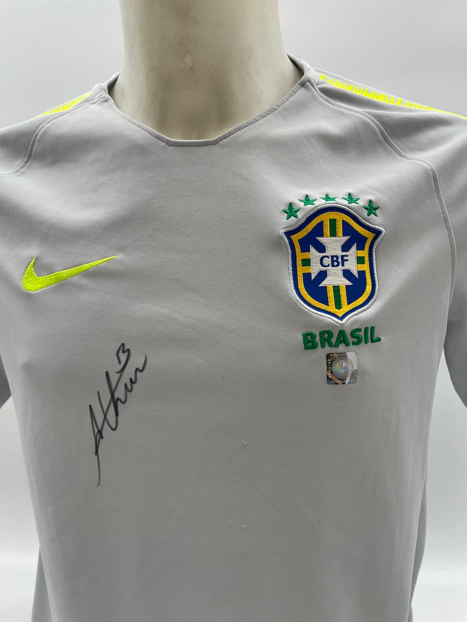 Brazil Shirt Arthur signed New Signature Autograph COA handsigned M