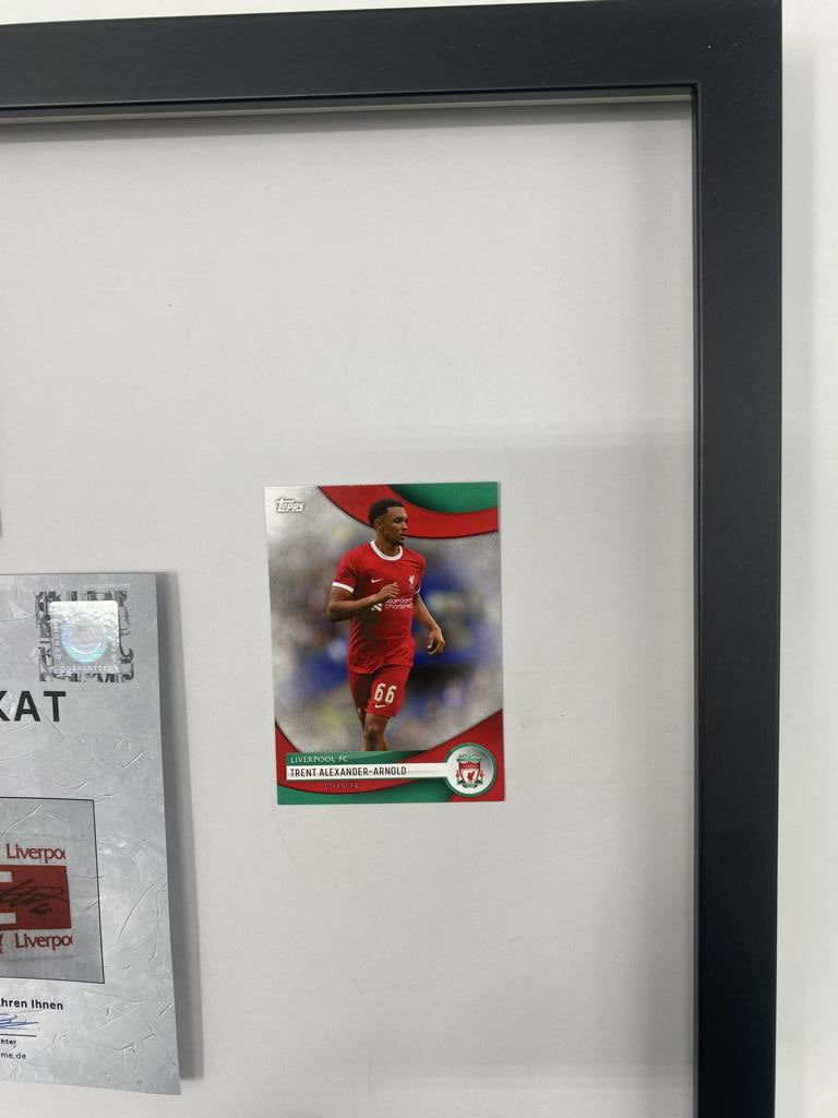 Brazalete de capitán de Trent Alexander-Arnold firmado por el FC Liverpool enmarcado
