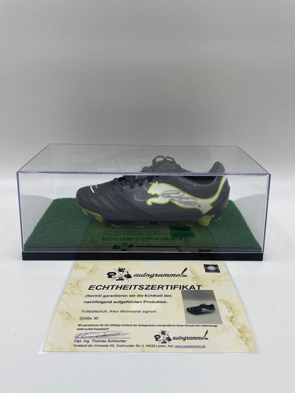 Football shoe Artur Wichniarek signed Football Bielefeld Bundesliga Coa Schuh