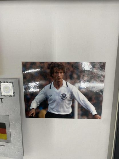 Captain's armband signed by Rainer Bonhof, framed in Germany COA