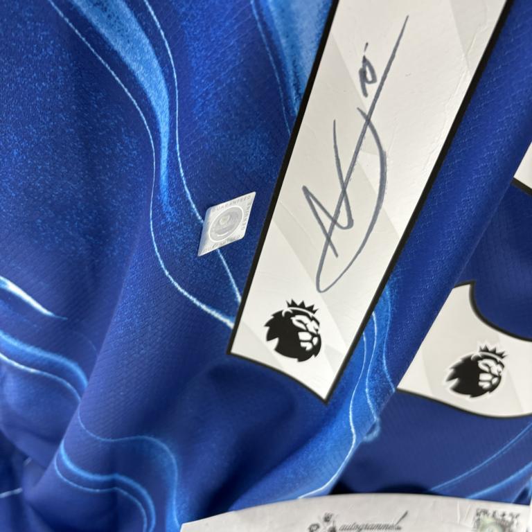 FC Chelsea Trikot Nicolas Jackson signiert Autogramm Nike COA XL