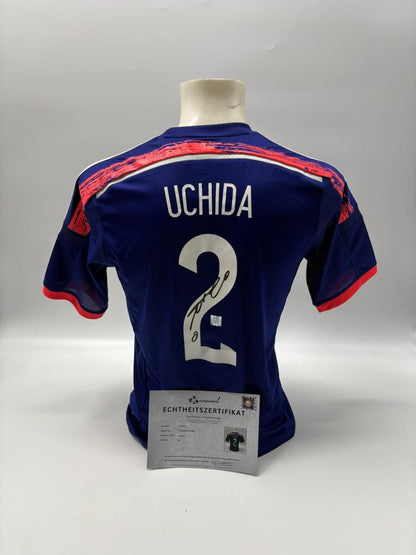 Japan Trikot Atsuto Uchida signiert Autogramm Puma COA M