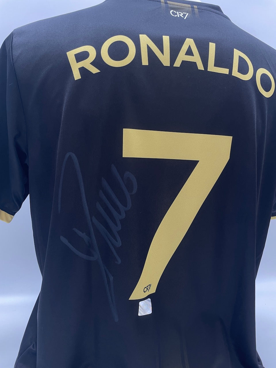 CR7 Fanshirt Cristiano Ronaldo signiert Autogramm Fußball handsigned COA Neu XL