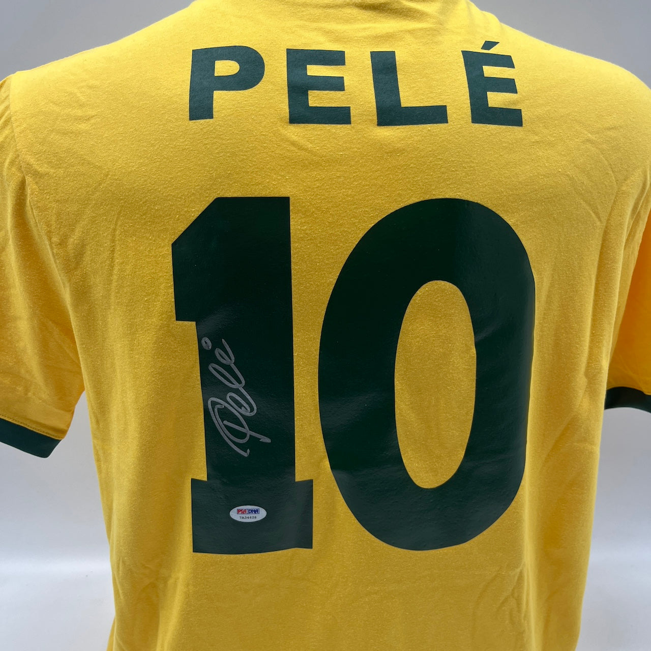 Brasilien Repro Trikot Pele signiert Unterschrift Autogramm COA M neu