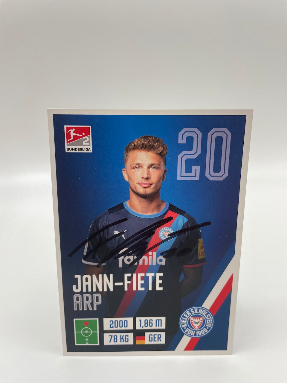 FC Bayern Shirt Jann-Fiete Arp signiert Adidas COA Deutschland DFB Autogramm L