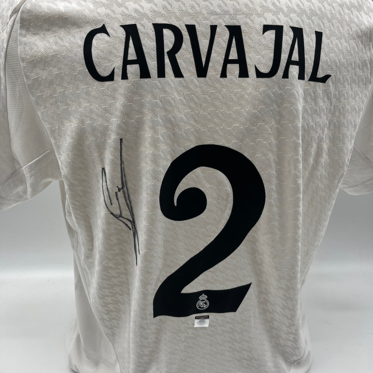 Real Madrid Authentic-Trikot Daniel Carvajal signiert Autogramm Adidas COA L