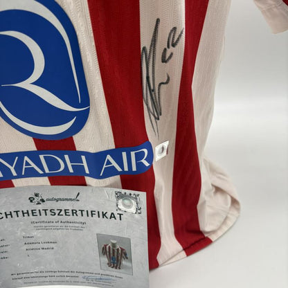 Atletico Madrid Trikot COA Ademola Lookman signiert Autogramm Nike L