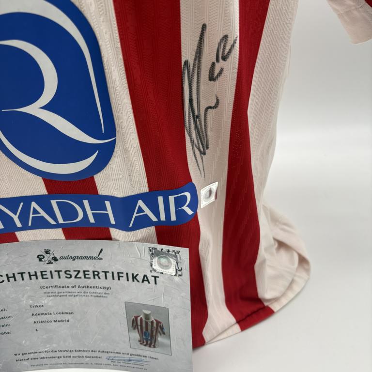 Atletico Madrid Trikot COA Rodrigo Mendoza signiert Autogramm Nike S