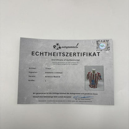 Atletico Madrid Trikot COA Rodrigo Mendoza signiert Autogramm Nike S