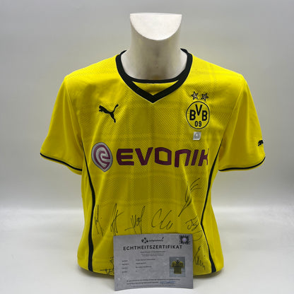 BVB Trikot 2013/2014 Teamsigniert Borussia Dortmund COA Puma L