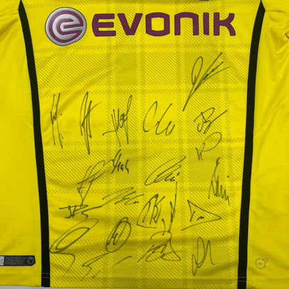 BVB Trikot 2013/2014 Teamsigniert Borussia Dortmund COA Puma L