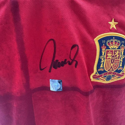 Spanien Trikot Fernando Torres signiert Adidas COA Autogramm XL