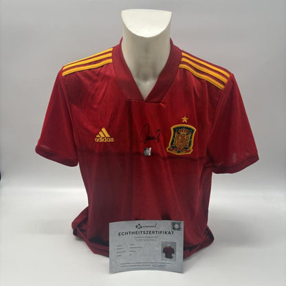 Spanien Trikot Fernando Torres signiert Adidas COA Autogramm XL