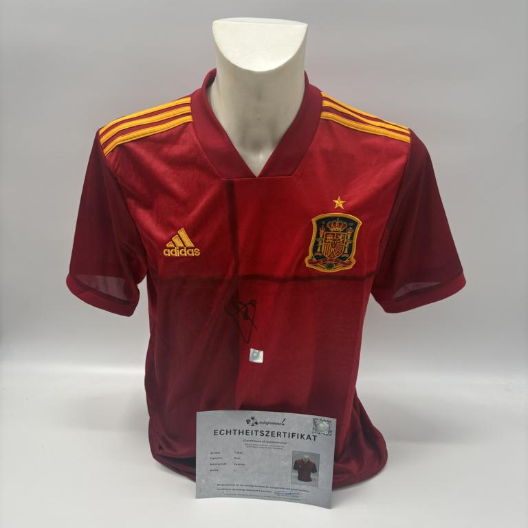 Spanien Trikot Raul signiert COA Autogramm neu L