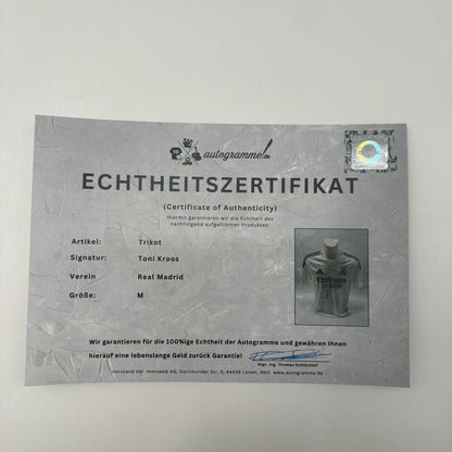 Real Madrid Trikot Toni Kroos signiert Autogramm Adidas COA M