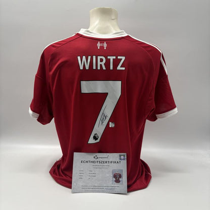 FC Liverpool Trikot Florian Wirtz signiert Adidas COA Autogramm XL