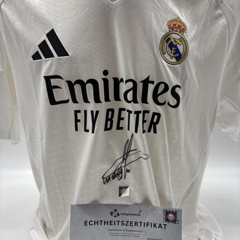 Real Madrid Trikot Eden Hazard signiert Autogramm Adidas COA XL