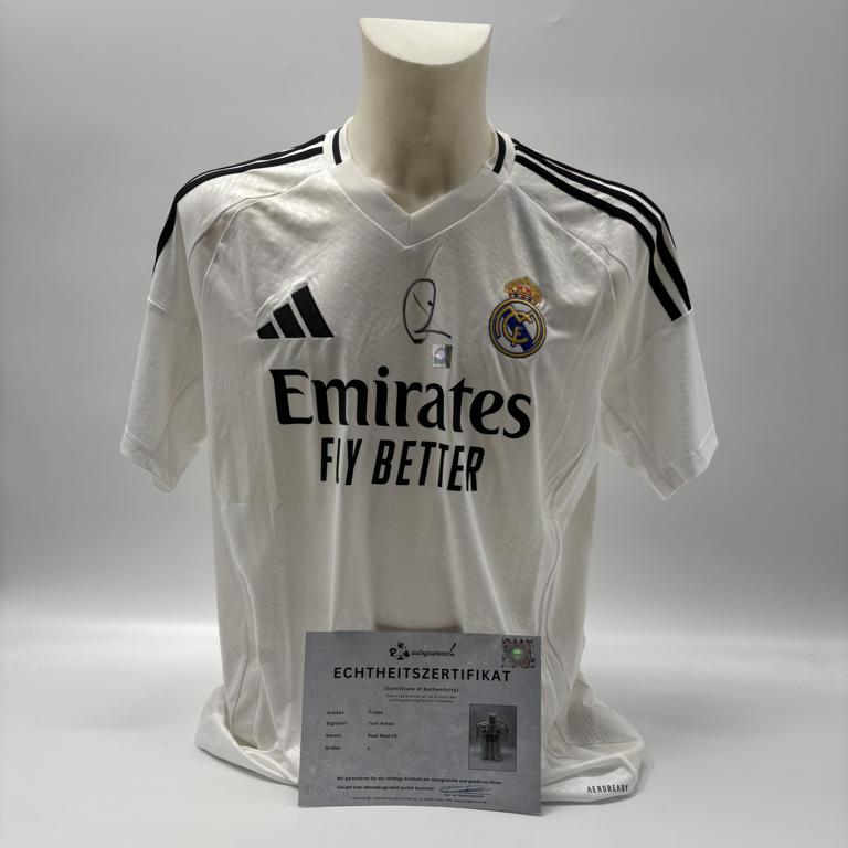 Real Madrid Trikot Toni Kroos signiert Autogramm Adidas COA L