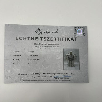 Real Madrid Trikot Toni Kroos signiert Autogramm Adidas COA L