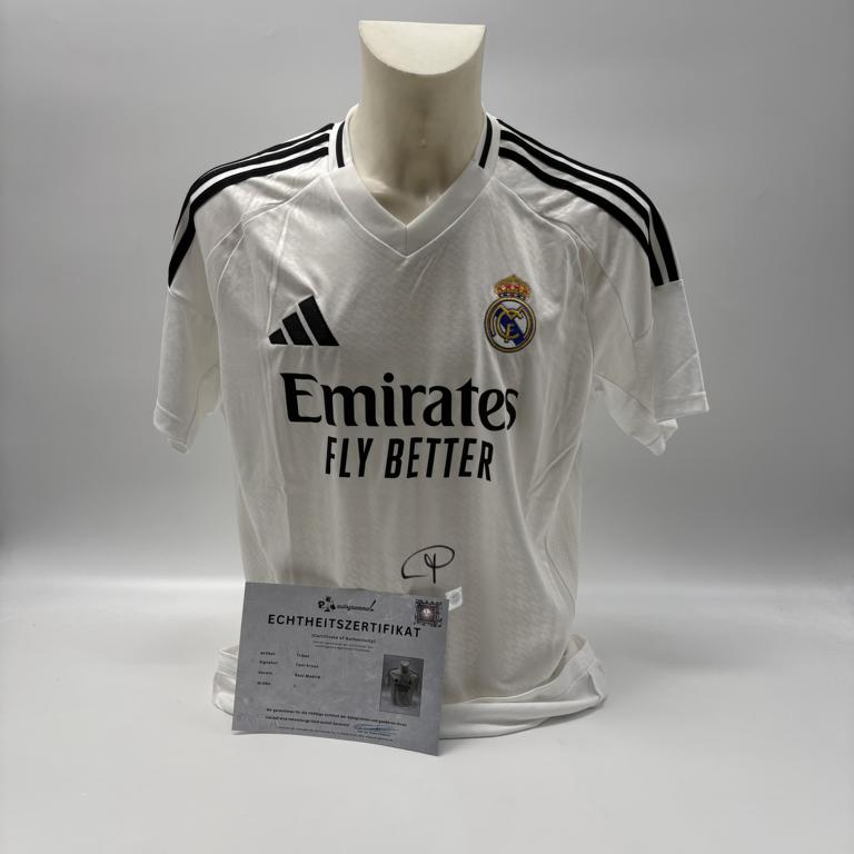 Real Madrid Trikot Toni Kroos signiert Autogramm Adidas COA L