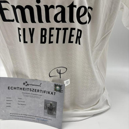 Real Madrid Trikot Toni Kroos signiert Autogramm Adidas COA L
