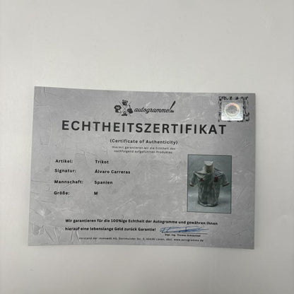 Spanien Trikot Alvaro Carerras signiert COA Autogramm neu M