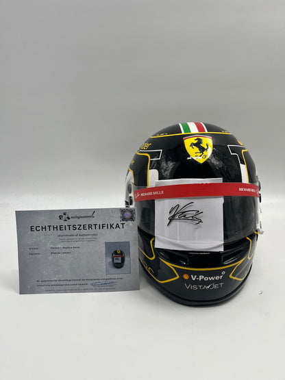 Charles Leclerc Formula 1 Replica Helmet Signed Autograph COA 1:1
