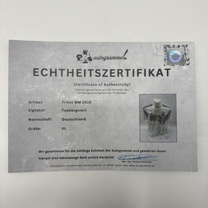 Deutschland Trikot WM 2018 Teamsigniert DFB Adidas XL