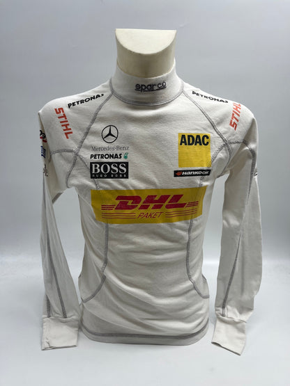 David Coulthard Formula 1 original worn racing underwear COA