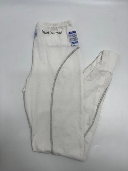 David Coulthard Formula 1 original worn racing underwear COA