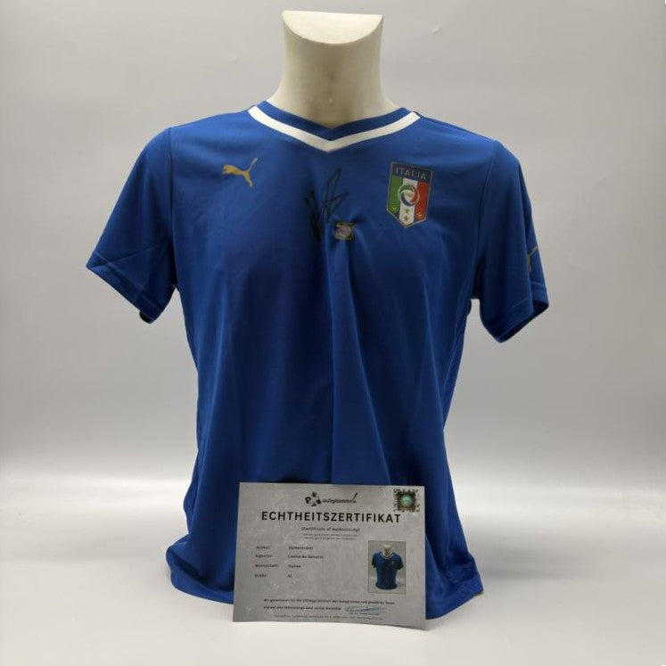 Italien Frauentrikot Leonardo Bonucci signiert Autogramm COA Neu XL