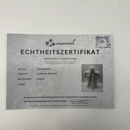 Italien Frauentrikot Leonardo Bonucci signiert Autogramm COA Neu L