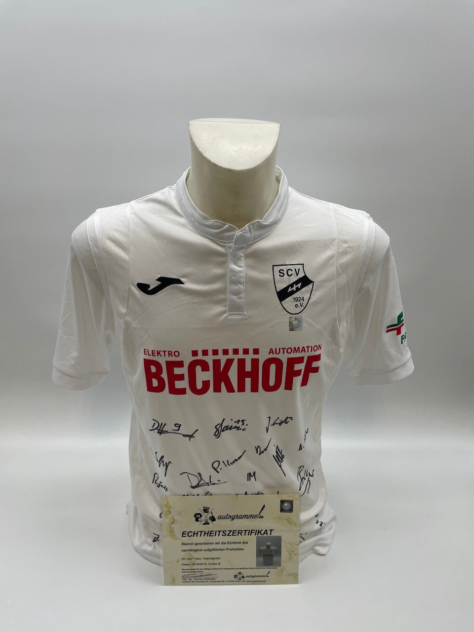 SC Verl Trikot 2018/2019 team signed autograph signature COA Regionalliga M