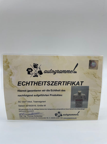 SC Verl Trikot 2018/2019 team signed autograph signature COA Regionalliga M