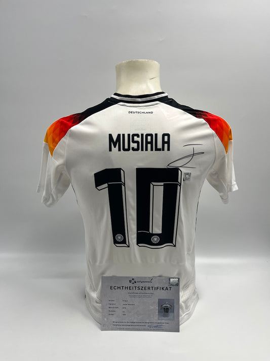 DFB Trikot Jamal Musiala signiert Adidas COA Deutschland Autogramm 164