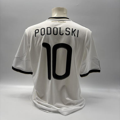 DFB Trikot Lukas Podolski signiert Adidas COA Deutschland Autogramm XL
