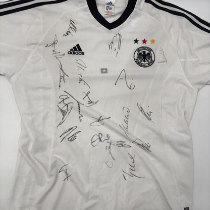 Deutschland Trikot WM 2002 Teamsigniert DFB Adidas L