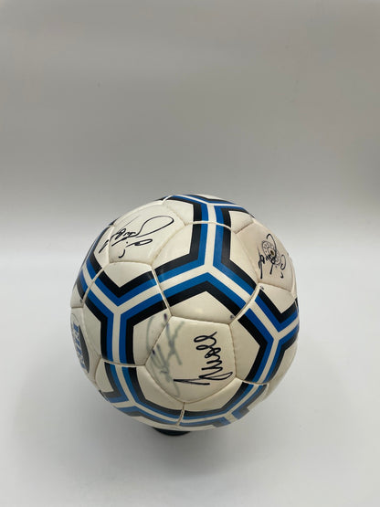 FC Bayern Football team signed 1992/93/94 Signature of Autogram Stadtlo Ball