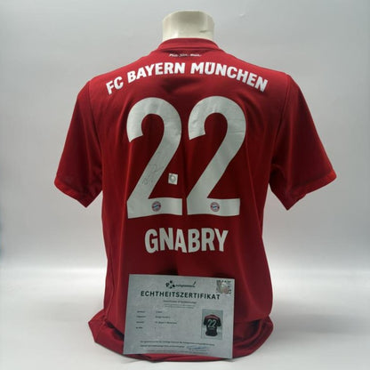 Bayern München Serge Gnabry signiert Autogramm Adidas COA L