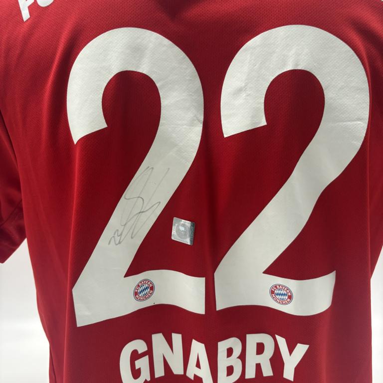 Bayern München Serge Gnabry signiert Autogramm Adidas COA L