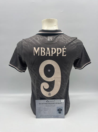 Real Madrid Trikot Kylian Mbappe signiert Adidas COA LaLiga Autogramm 164